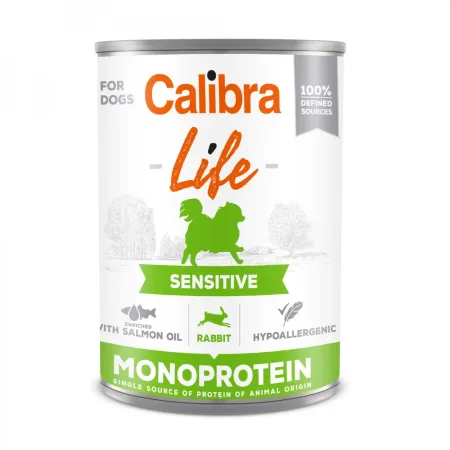 Calibra Dog Life Adult Sensitive Królik 400g